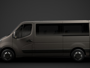 vauxhall movano l2h1 windowvan 2020 Modelo 3D
