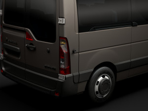 vauxhall movano l2h1 windowvan 2020 Modelo 3D