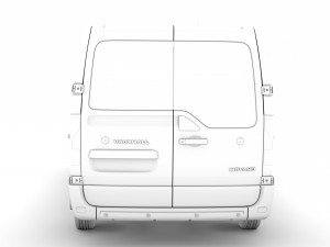 vauxhall movano l2h1 windowvan 2020 Modelo 3D
