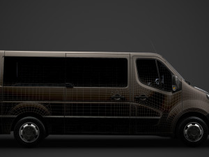 vauxhall movano l2h1 windowvan 2020 Modelo 3D