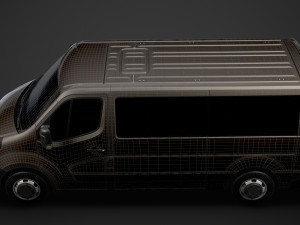 vauxhall movano l2h1 windowvan 2020 Modelo 3D