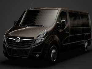 vauxhall movano l2h1 windowvan 2020 Modelo 3D