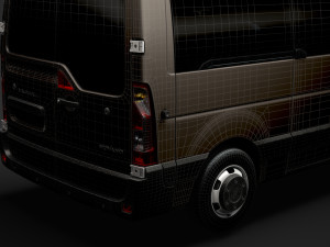vauxhall movano l2h1 windowvan 2020 Modelo 3D