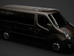 vauxhall movano l2h1 windowvan 2020 Modelo 3D