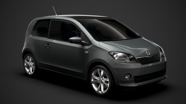 skoda citigo 3d 2016 3D Model .c4d .max .obj .3ds .fbx .stl .blend 