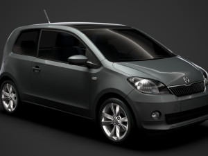 skoda citigo 3d 2016 3D Model