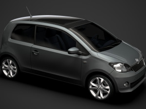 skoda citigo 3d 2016 3D Model