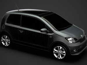 skoda citigo 3d 2016 3D Model