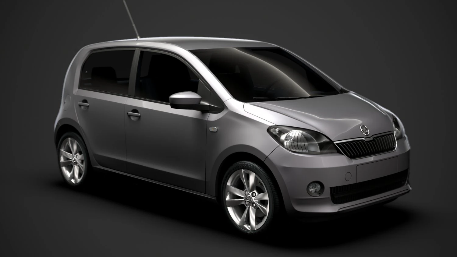 skoda citigo 5d 2016 3D Model .c4d .max .obj .3ds .fbx .stl .blend 