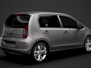 skoda citigo 5d 2016 Modello 3D