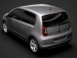 skoda citigo 5d 2016 Modello 3D
