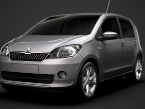 skoda citigo 5d 2016 Modello 3D