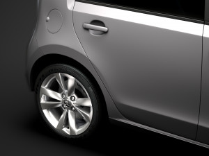 skoda citigo 5d 2016 Modello 3D