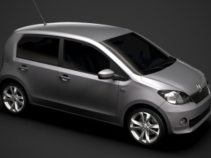 skoda citigo 5d 2016 Modello 3D