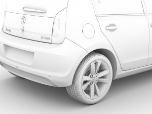 skoda citigo 5d 2016 Modello 3D