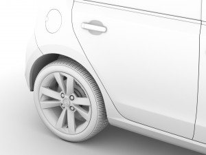 skoda citigo 5d 2016 Modello 3D