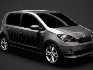 skoda citigo 5d 2016 Modello 3D