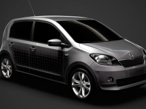 skoda citigo 5d 2016 3D Model