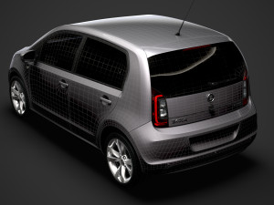 skoda citigo 5d 2016 Modello 3D