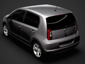 skoda citigo 5d 2016 3D Model