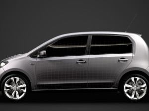 skoda citigo 5d 2016 Modello 3D