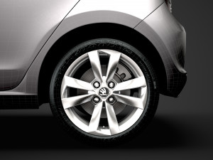 skoda citigo 5d 2016 Modello 3D