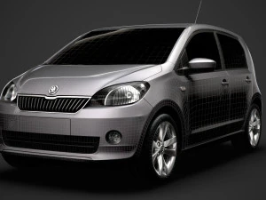 skoda citigo 5d 2016 3D Model