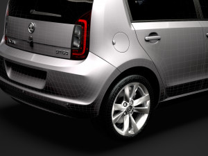 skoda citigo 5d 2016 Modello 3D