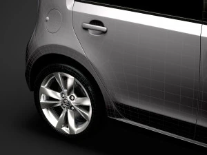 skoda citigo 5d 2016 3D Model
