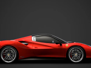 ferrari 488 spider magnum pi 2018 3D Model