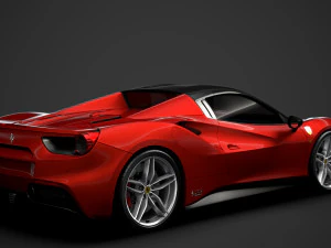 ferrari 488 spider magnum pi 2018 3D Model