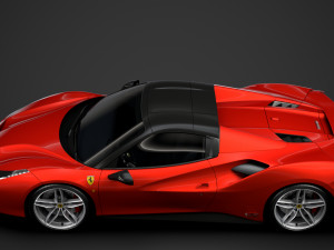 ferrari 488 spider magnum pi 2018 3D Model