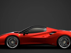 ferrari 488 spider magnum pi 2018 3D Model