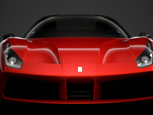 ferrari 488 spider magnum pi 2018 3D Model
