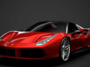 ferrari 488 spider magnum pi 2018 3D Model