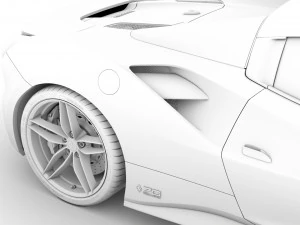 ferrari 488 spider magnum pi 2018 3D Model