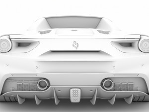 ferrari 488 spider magnum pi 2018 3D Model