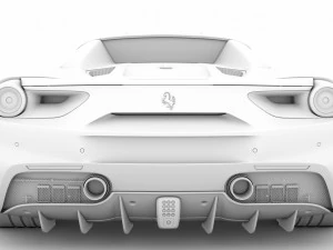 ferrari 488 spider magnum pi 2018 3D Model