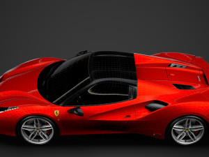 ferrari 488 spider magnum pi 2018 3D Model