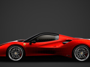 ferrari 488 spider magnum pi 2018 3D Model
