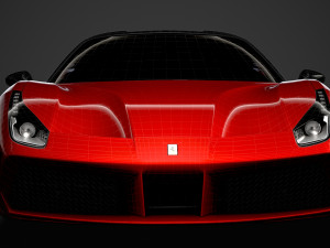 ferrari 488 spider magnum pi 2018 3D Model