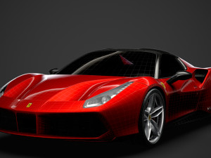 ferrari 488 spider magnum pi 2018 3D Model