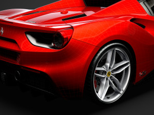 ferrari 488 spider magnum pi 2018 3D Model