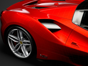 ferrari 488 spider magnum pi 2018 3D Model
