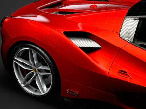 ferrari 488 spider magnum pi 2018 3D Model
