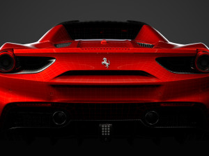 ferrari 488 spider magnum pi 2018 3D Model