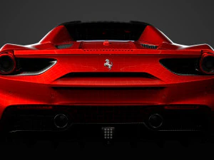ferrari 488 spider magnum pi 2018 3D Model