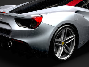 ferrari 488 gtb the shah 2018 3D Model