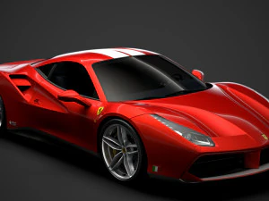 ferrari 488 gtb schumacher 2018 Model 3D