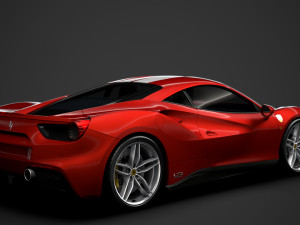 ferrari 488 gtb the schumacher 2018 3D Model